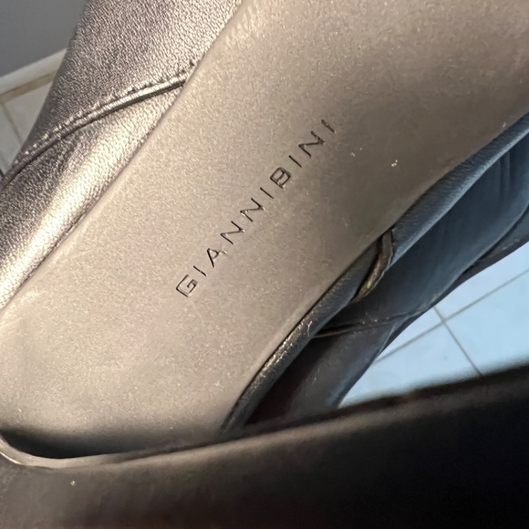 Leather Platform Stiletto Booties - Picture 7 of 14